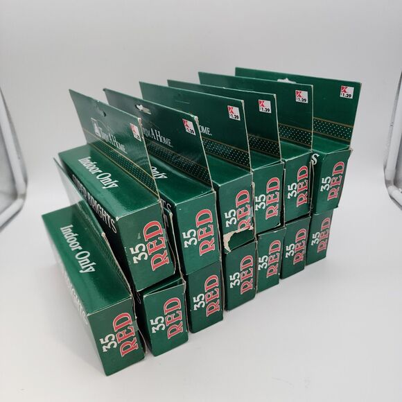 Vintage Kmart Red Super Brights String Lights 455 Count Indoor Trim A Home 156ft - Picture 2 of 13